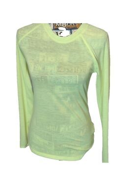 Grey's ANATOMY - neon yellow long sleeve tee size small